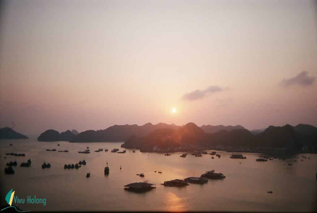 Sunset in Cat Ba island