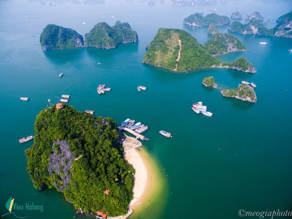 Halong Bay from above 