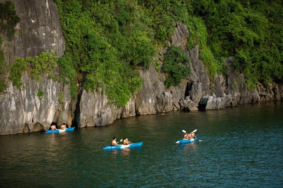 Kayaking on Lan Ha Bay