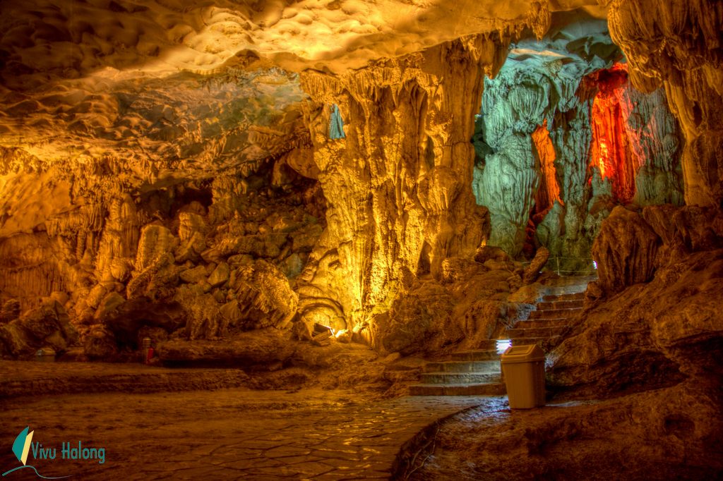Sung Sot cave, the biggest cave in Halong Bay