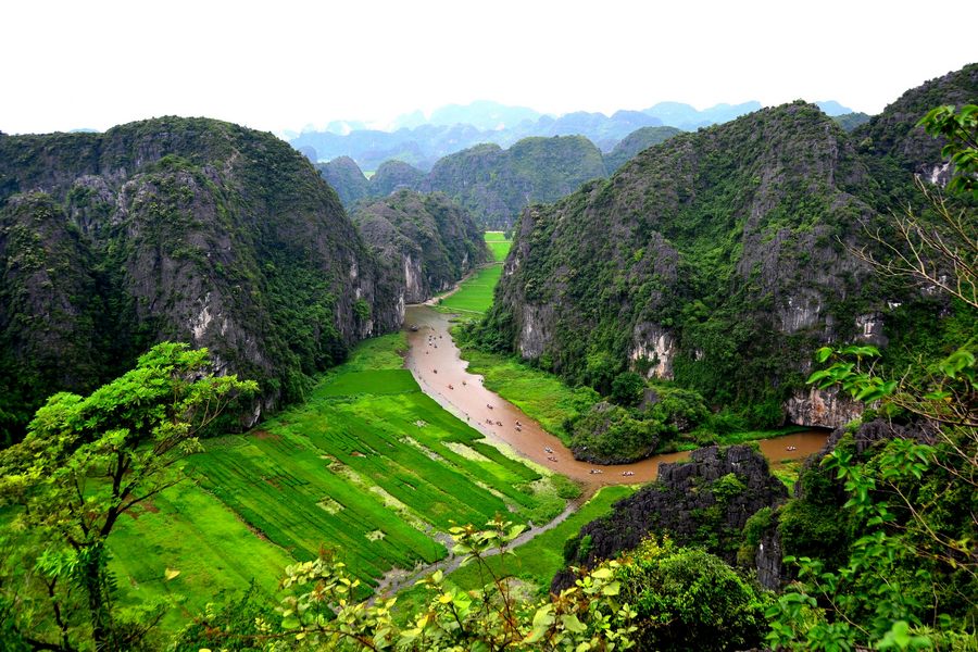 Tam Coc from above 