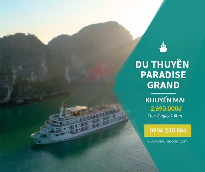 Voucher Du thuyền Paradise Grand