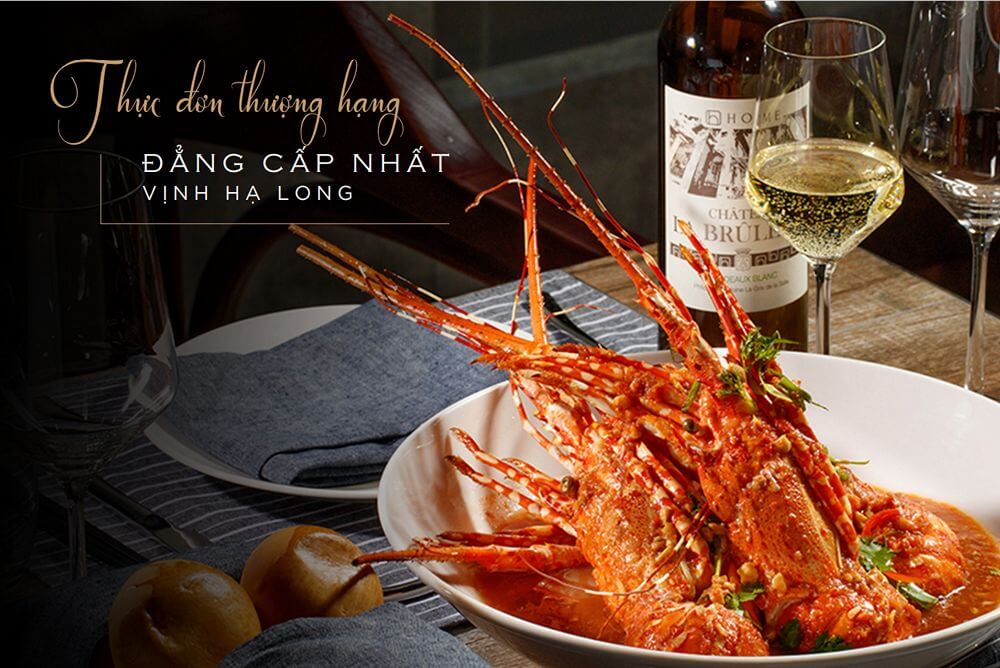 Thực đơn cao cấp dành cho bữa ăn trên Du thuyền