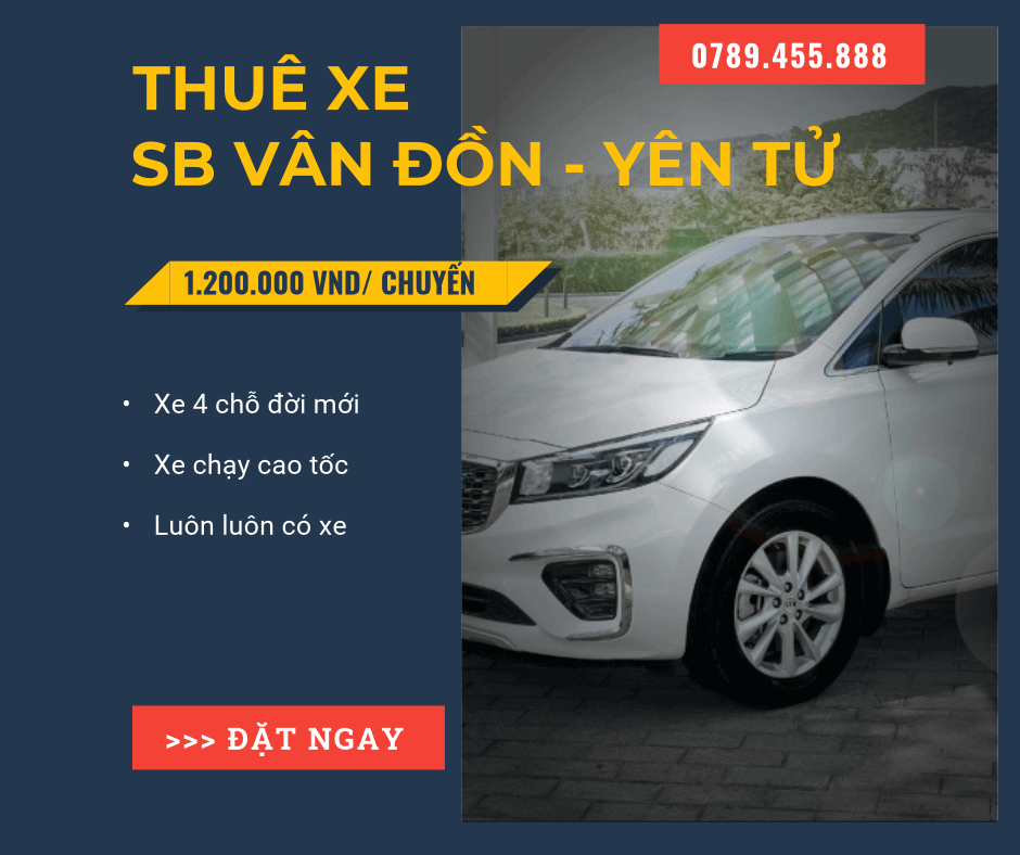 Thuê xe sân bay Vân Đồn đi Yên Tử