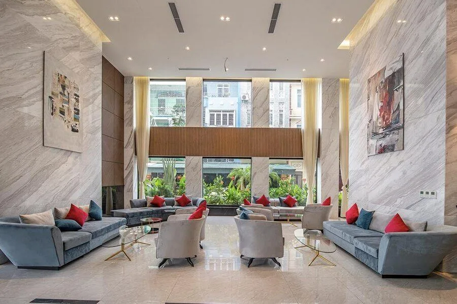 Không gian sảnh khách sạn