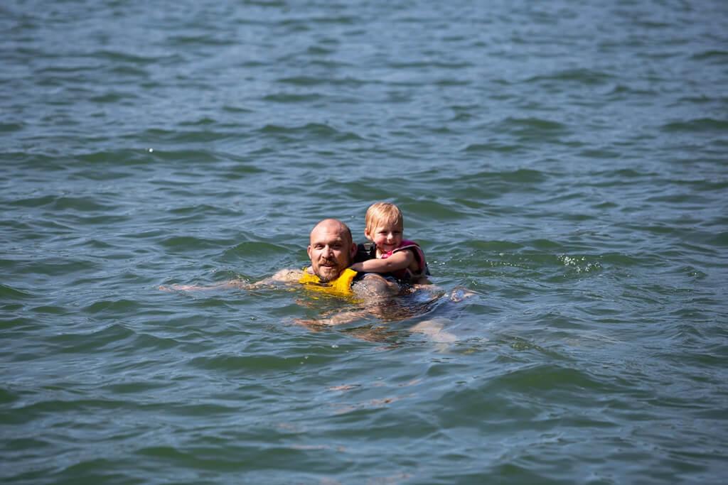 Swimming on Lan Ha Bay