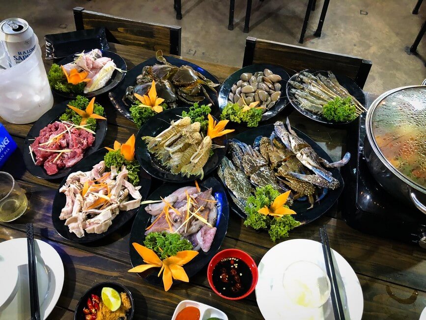 Một set lẩu hải sản tại thế giới ẩm thực làng chài Cienco 5