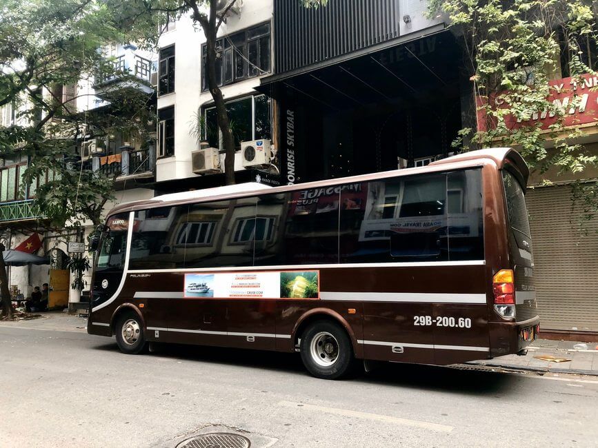 Limousine bus to Halong Bay