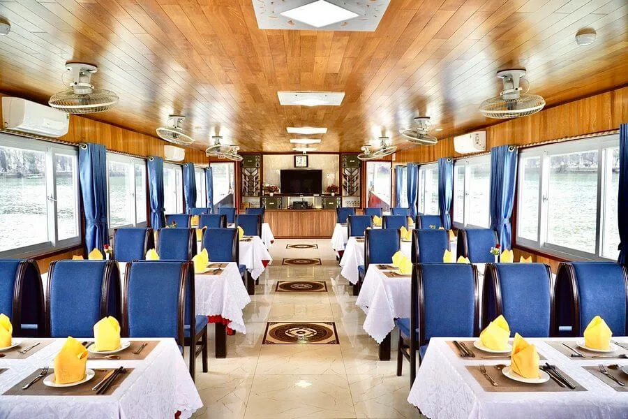 The dining area on first deck