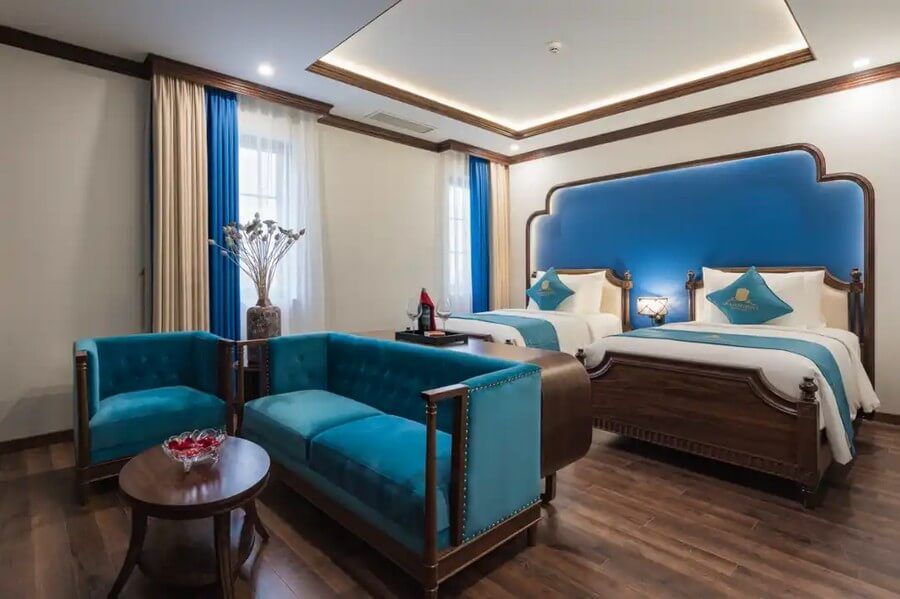 junior suite twin khách sạn Grand Fleuve Boutique