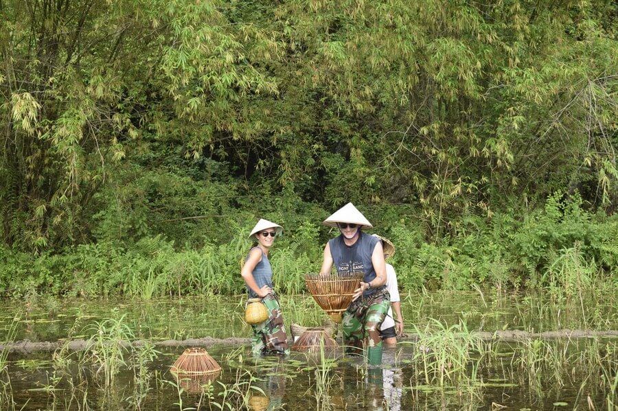 Exciting experience of crab hunting and snail catching.