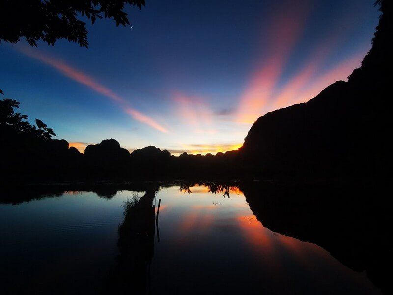 sunset at buffalo cave