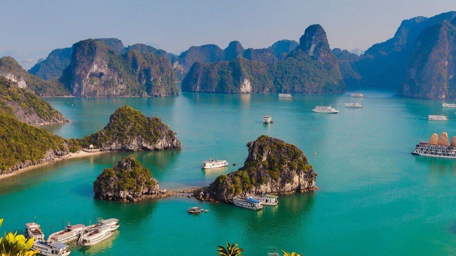 Halong Bay - a World Natural Heritage Site.