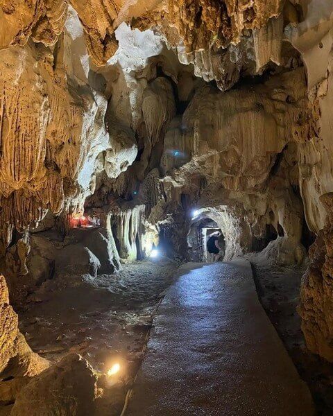 Inside Trung Trang cave Cat Ba