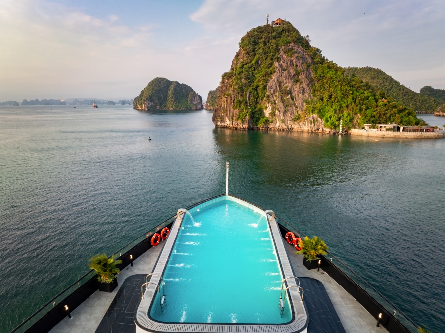 Swimming Pool On Victorious Cruise.